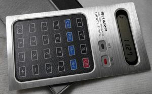 1977 シャープ電卓　タッチパネル印刷
